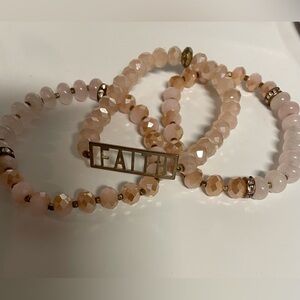 Beaded faith bracelets
